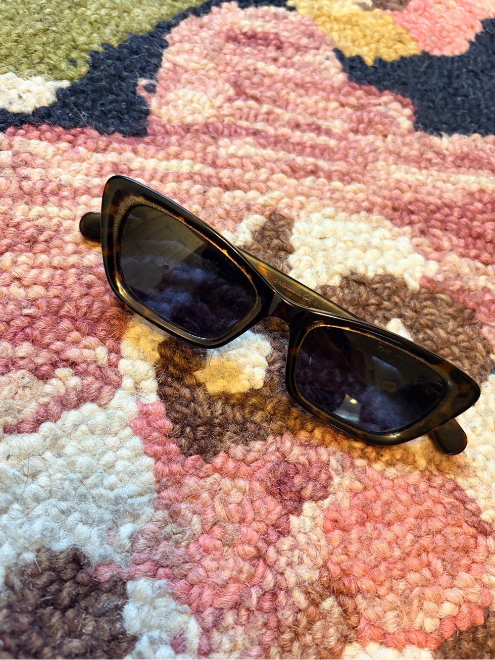 Marc Jacob’s Tortoiseshell Slim Cat-Eye Sunglasses